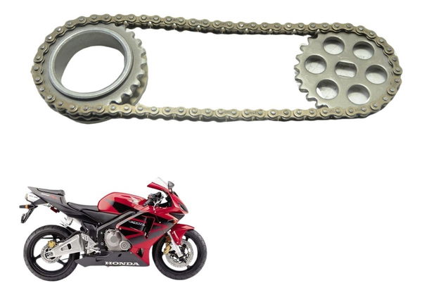 Engrenagem E Corrente Bomba Óleo Honda Cbr 600 Rr 03-06 Orig