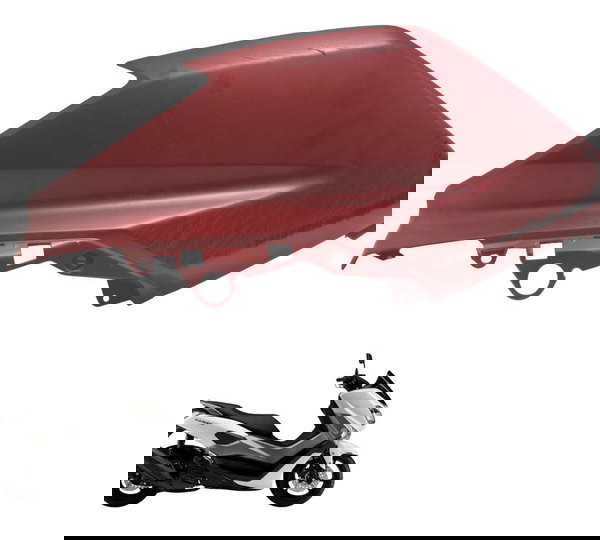 Carenagem Farol Esq C/ Detalhes Yamaha N-max 160 17-20 Orig Vermelho