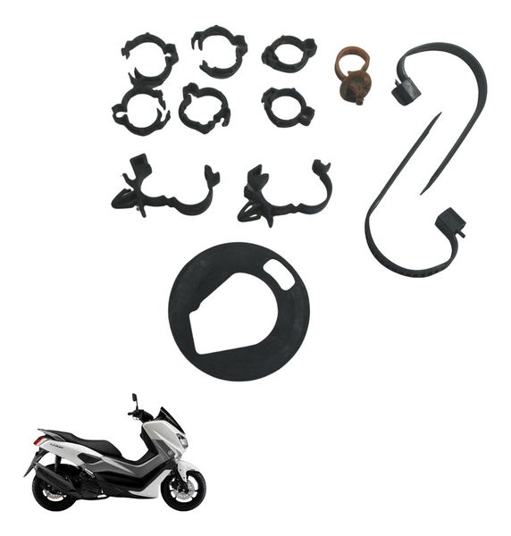Kit Abraçadeiras Diversas Yamaha N-max 160 17-20 Original
