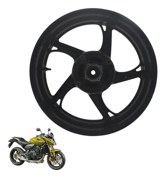Roda Traseira Honda Cb 600f Hornet 12-14 Original Preto