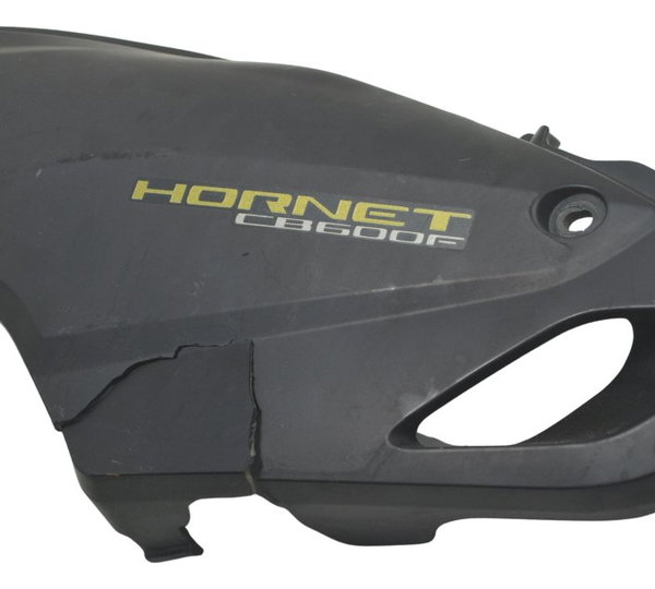 Carenagem Lateral Esq C/ Avaria Honda Cb 600f Hornet 12-14 Preto