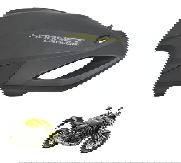 Carenagem Lateral Esq C/ Avaria Honda Cb 600f Hornet 12-14 Preto