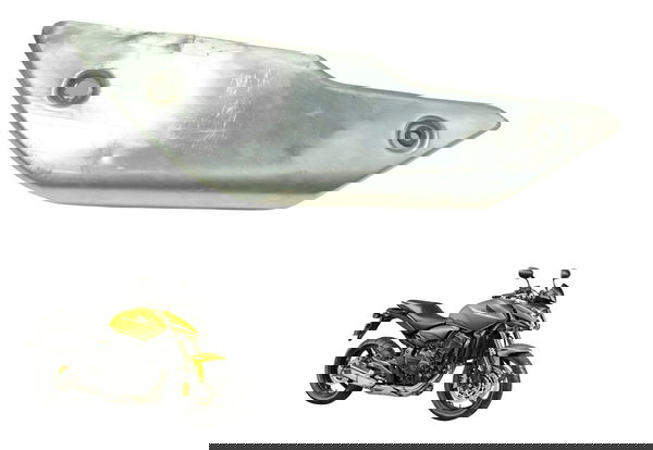 Proteção Ponteira Escape C/avaria Honda Cb 600f Hornet 12-14