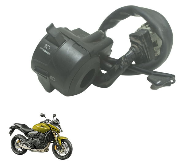 Chave Punho Luz C/ Detalhes Honda Cb 600f Hornet 12-14 Orig