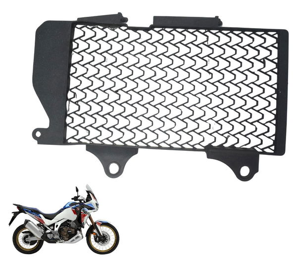 Grade Radiador Esq Honda Crf 1100l África Twin 22-24 Orig Preto
