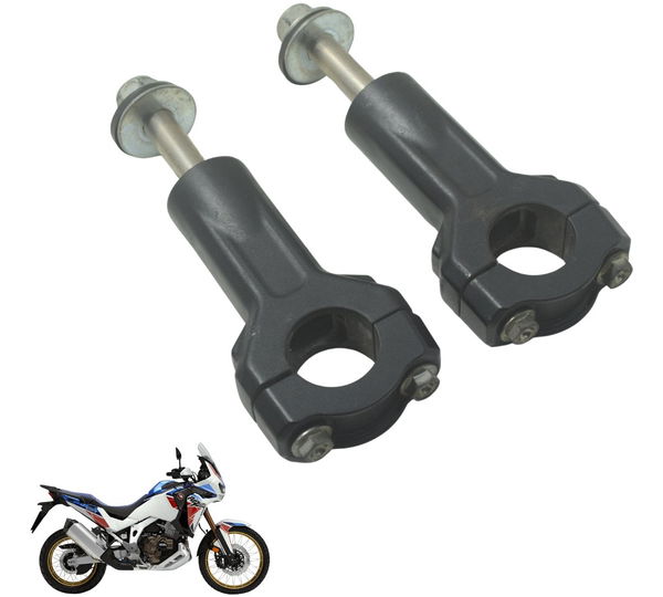 Par Riser Guidão Honda Crf 1100l África Twin 22-24 Original Preto