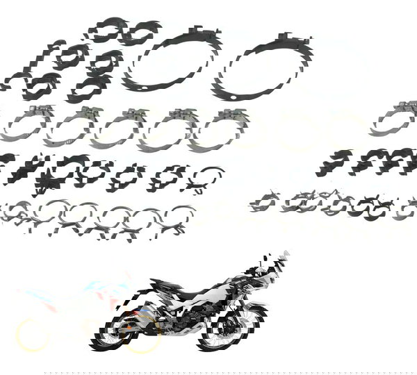 Kit Abraçadeiras Honda Crf 1100l África Twin 22-24 Original