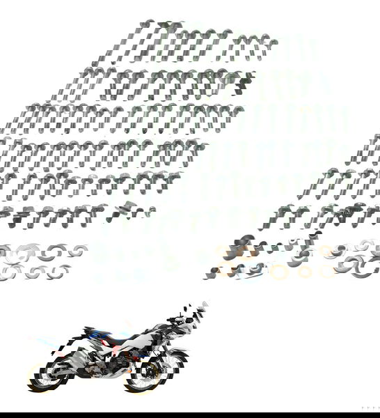 Kit Parafuso Motor Honda Crf 1100l África Twin 22-24 Orig