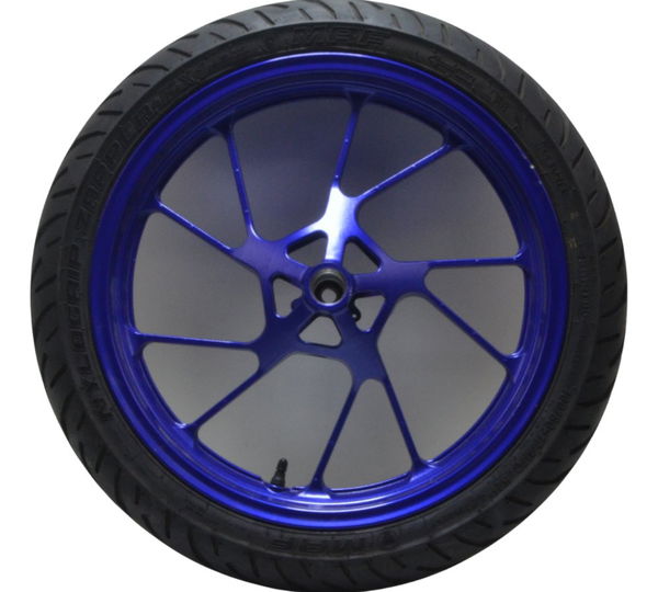 Roda Dianteira C/ Pneu Yamaha Yzf R15 23-25 Original Azul