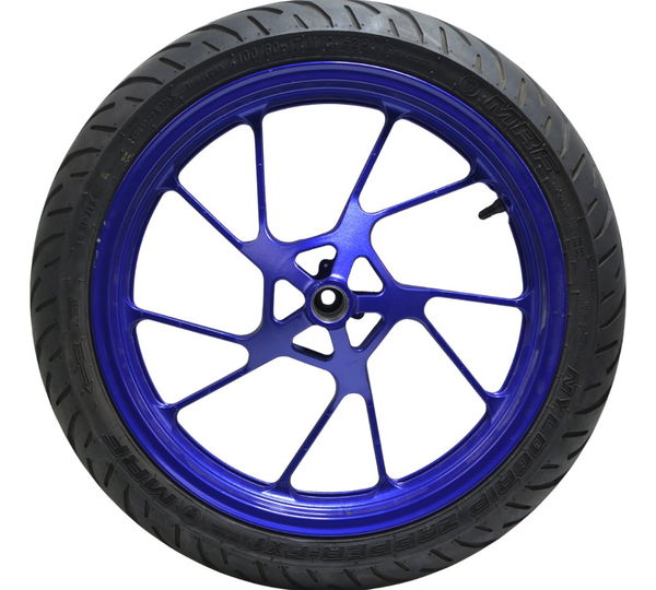 Roda Dianteira C/ Pneu Yamaha Yzf R15 23-25 Original Azul