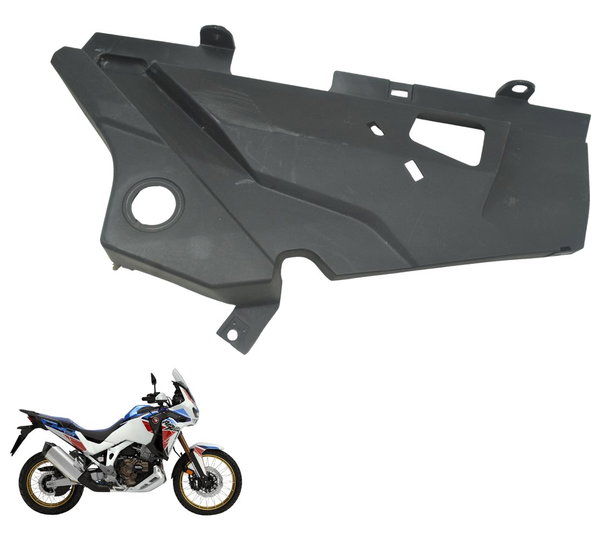 Carenagem Lateral Esquerda Honda Crf 1100l África Twin 22-24 Preto