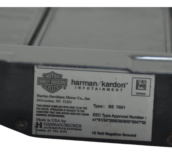 Módulo Som Harman Kardon Harley Touring Amplificador 2012