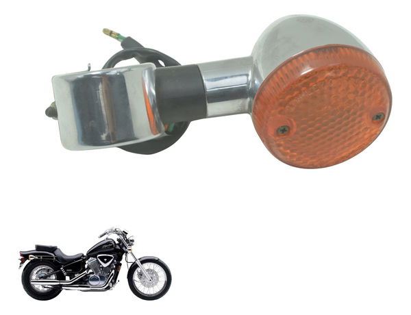 Pisca Diant Esq S/ Plug Honda Vt Shadow 600 C 95-05 Orig Esquerdo