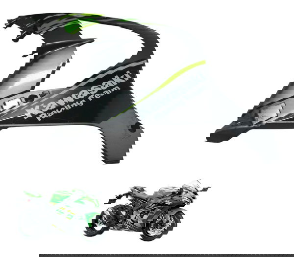 Carenagem Lat Esq C/ Avaria Kawasaki Ninja Zx 10r 16-21 Orig