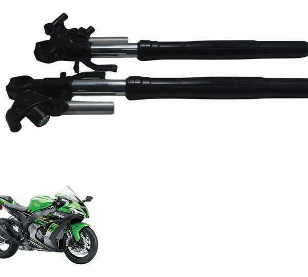 Par Bengala C/ Detalhes Kawasaki Ninja Zx 10r 16-21 Original