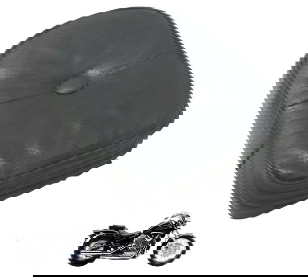 Encosto Sissy Bar C/ Avar Honda Vt Shadow 600 C 95-05 Orig Preto