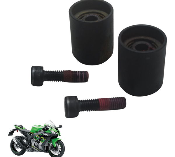 Par Peso Guidão C/ Detalhes Kawasaki Ninja Zx 10r 16-21 Orig