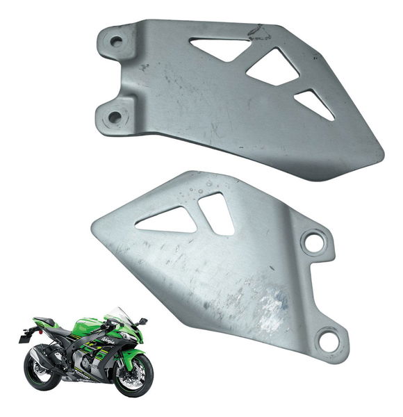 Par Protetor Pedaleira Kawasaki Ninja Zx 10r 16-21 Original