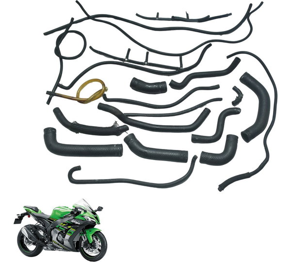 Kit Mangueiras Kawasaki Ninja Zx 10r 16-21 Original