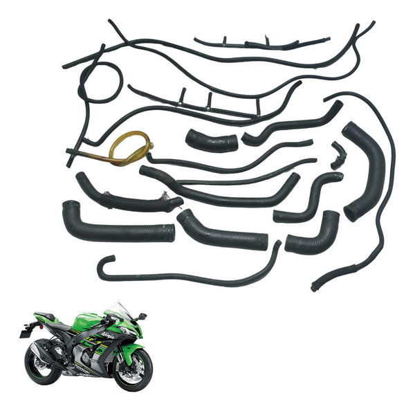 Kit Mangueiras Kawasaki Ninja Zx 10r 16-21 Original