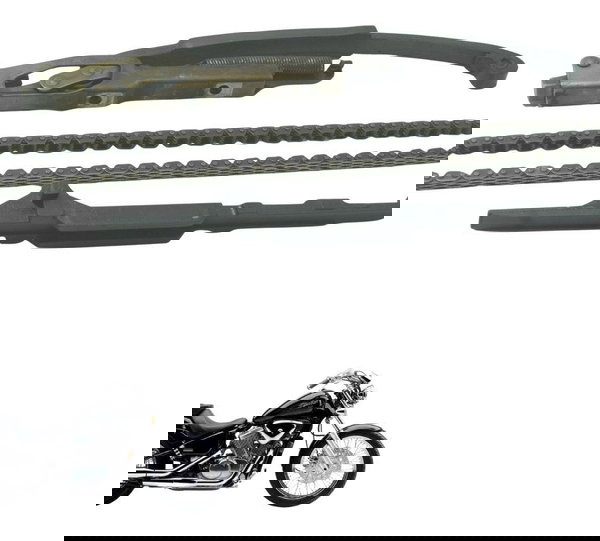 Kit Guia Tensor Corrente Comando Honda Vt Shadow 600 C 95-05