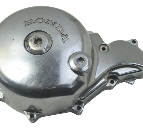 Tampa Motor Esq Estator C/ Detal Honda Vt Shadow 600 C 95-05 Prateado