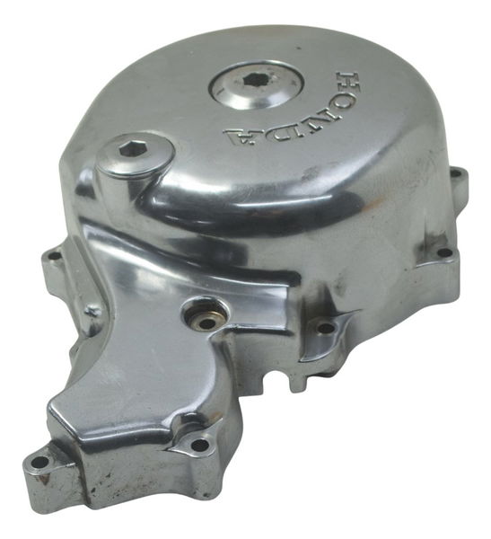 Tampa Motor Esq Estator C/ Detal Honda Vt Shadow 600 C 95-05 Prateado