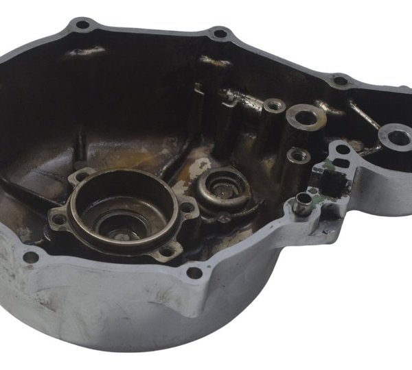 Tampa Motor Esq Estator C/ Detal Honda Vt Shadow 600 C 95-05 Prateado