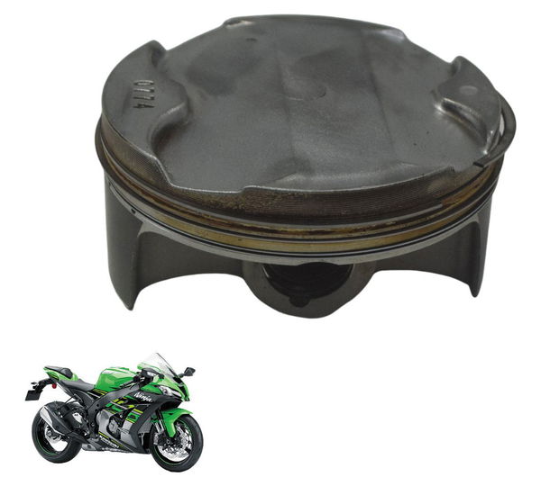 Pistão E Anéis Kawasaki Ninja Zx 10r 16-21 Original
