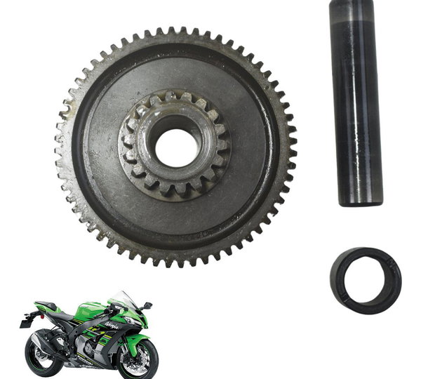 Engrenagem Redução Partida Kawasaki Ninja Zx 10r 16-21 Origi