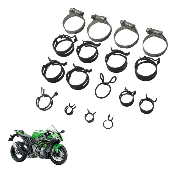 Kit Abraçadeiras Diversas Kawasaki Ninja Zx 10r 16-21 Orig