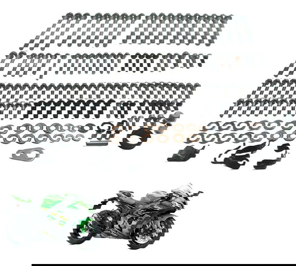 Kit Parafusos Motor Kawasaki Ninja Zx 10r 16-21 Original