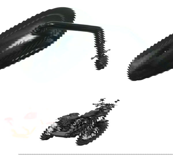 Espelho Retrovisor Dir C/ Detal Harley Fat Bob M8 Fxfb 18-20