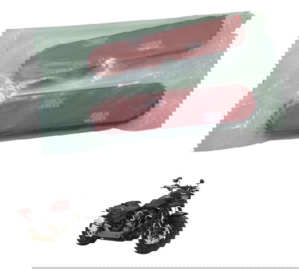 Par Refletor Olho Gato Harley Fat Bob M8 Fxfb 18-20 Original