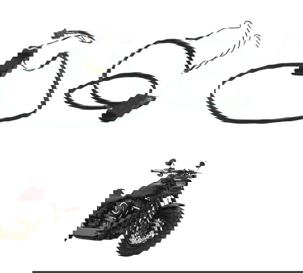 Par Luz Tras S/ Plug Paralelo Harley Fat Bob M8 Fxfb 18-20