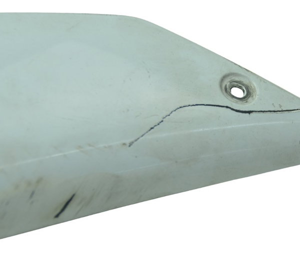 Carenagem Lateral Esq C/ Avaria Honda Cbr 600 Rr 07-14 Orig Branco