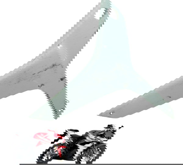 Carenagem Lateral Esq C/ Avaria Honda Cbr 600 Rr 07-14 Orig Branco