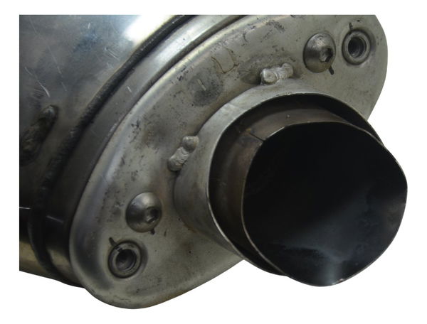 Ponteira Escape Modificado Honda Cbr 600 Rr 07-14 Prateado