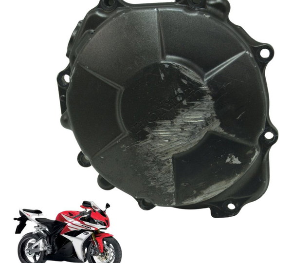 Tampa Motor Estator C/ Detalhes Honda Cbr 600 Rr 07-14 Orig Preto