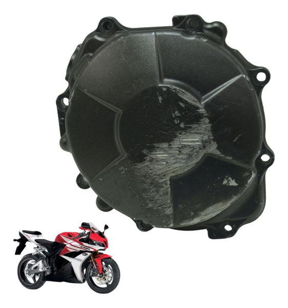 Tampa Motor Estator C/ Detalhes Honda Cbr 600 Rr 07-14 Orig Preto