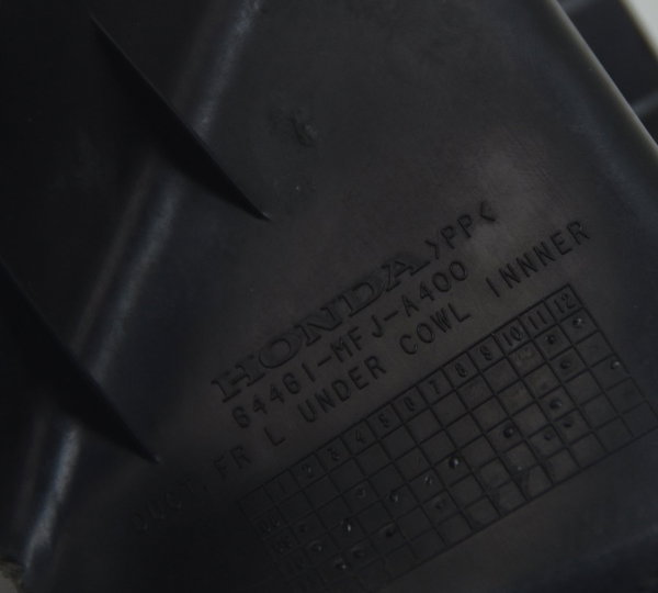 Acabamento Interno C/ Detalh Honda Cbr 600 Rr 07-14 Original