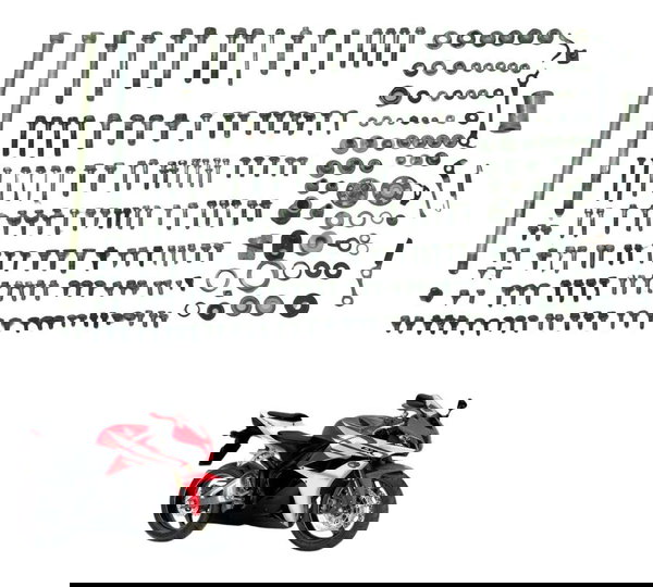 Parafusos Diversos Honda Cbr 600 Rr 07-14 Original