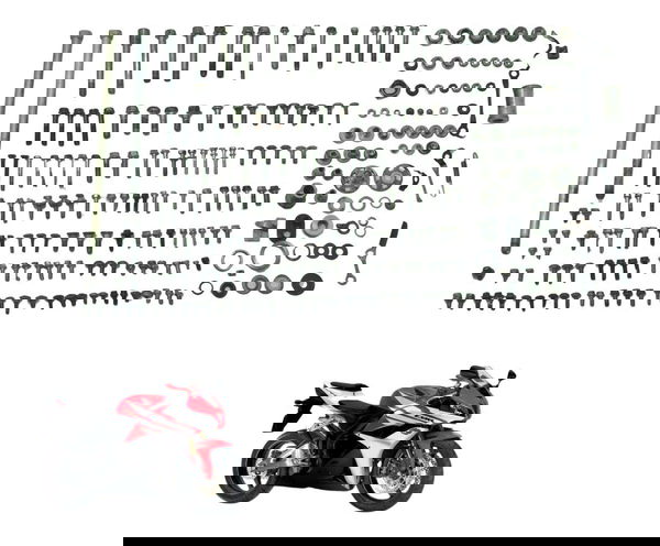 Parafusos Diversos Honda Cbr 600 Rr 07-14 Original