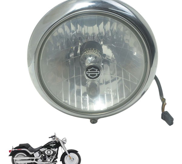 Farol Completo C/ Detalhes Harley Softail Fat Boy 12-15 Orig Ambos Lados