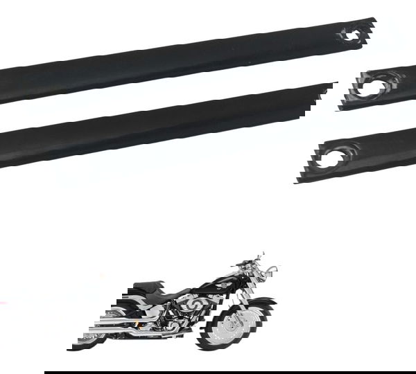 Par Acabamento Moldura Farol Harley Softail Fat Boy 12-15