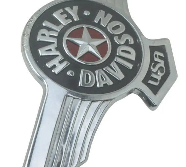 Emblema Tanque Direito Harley Softail Fat Boy 12-15 Original Prateado