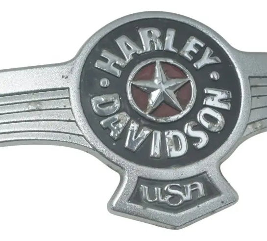 Emblema Tanque Dir C/detal Harley Softail Fat Boy 12-15 Orig Prateado