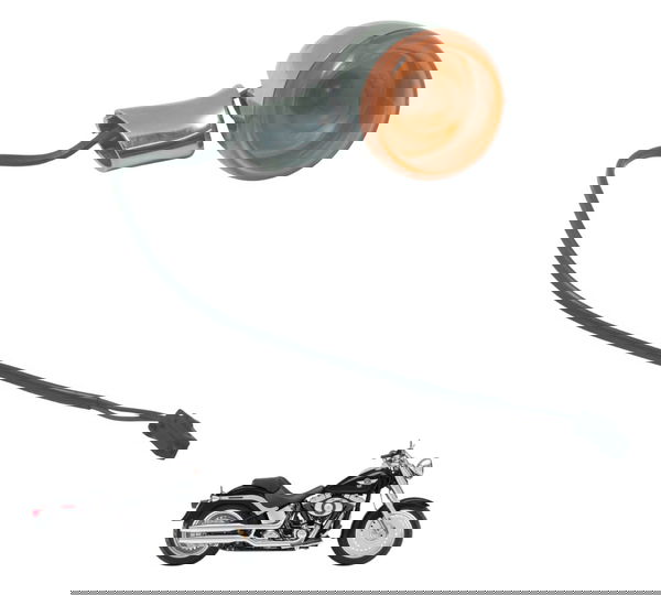 Pisca Traseiro C/ Detalhes Harley Softail Fat Boy 12-15 Orig