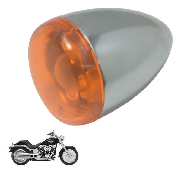 Pisca Dianteiro S/ Plug Harley Softail Fat Boy 12-15 Orig