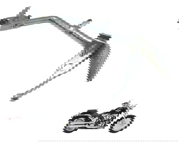 Pedal Descanso Lateral C/ Detal Harley Softail Fat Boy 12-15